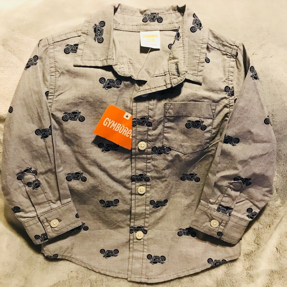 🆕 12 - 18m 🏍 Gymboree Motorcycle Button-Down
